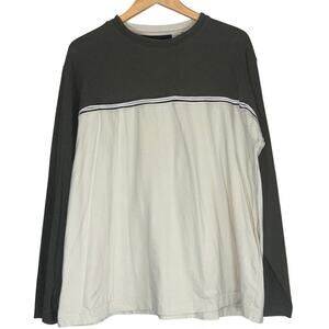 Y2K Point Sur Colorblock Long Sleeve Tee Mens XL Grunge Skater Surfer Two Tone